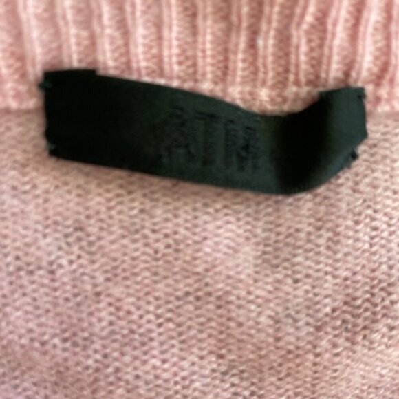 ATM Anthony Thomas Melillo Pink Colorblock Cashmere Sweater XS - Picture 14 of 16